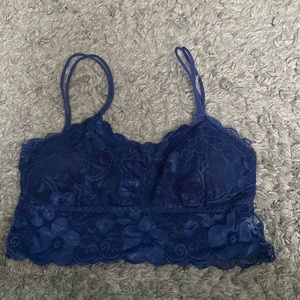 Dark blue SHEIN bralette top